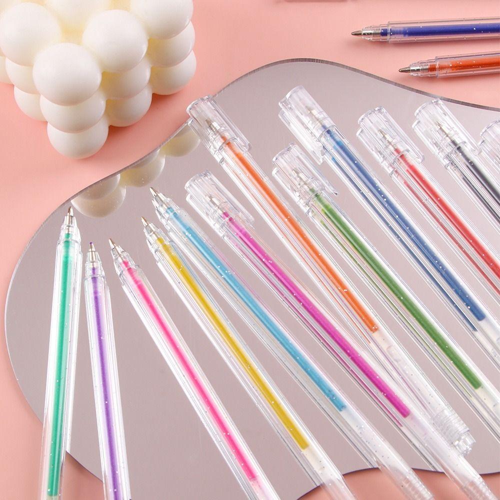 8/12/18/24/36/48 Colors High Gloss Drawing Pen Flash Marking Pen School Office Supplies