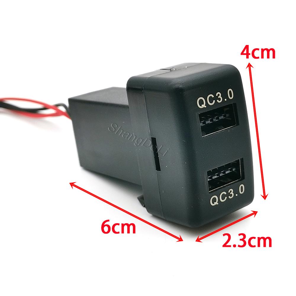 12В Модифицированная Автомобильная Двойная USB Розетка QC3.0 Зарядное Устройство для Телефона Автоаксессуары Подходит для Isuzu 700P KV100 KV60