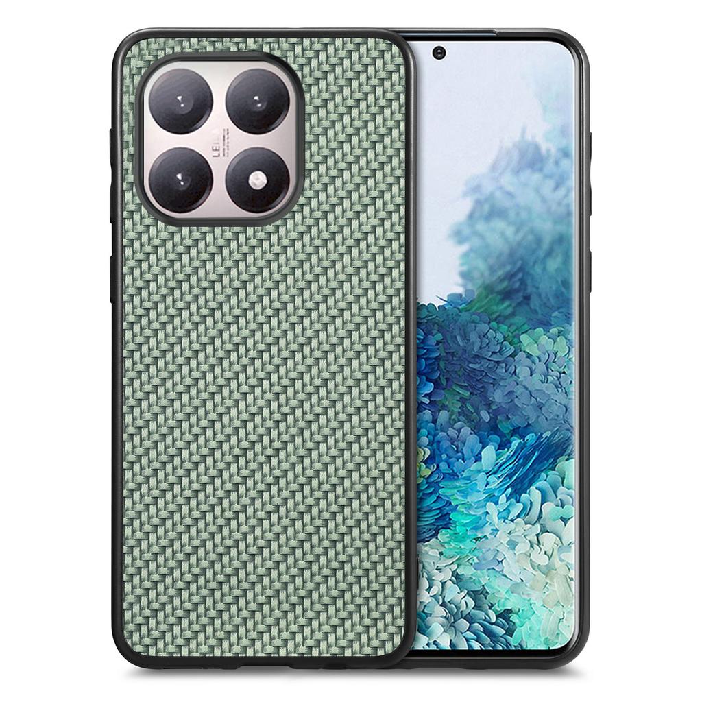 For Xiaomi 15T Case Carbon Fiber Texture PU Leather + PC + TPU Phone Cover