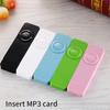 Mini Plug-In Card Mp3 Player With Headphones Lecteur Music Hi-Fi Running Sports Audio Portable Media Student Accessories