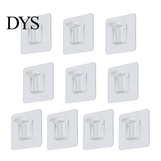 Closet Bracket 10Pcs Shelf Self-Adhesive Punch-free Floating Cabinet Wall Support Household Supplies