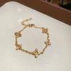 New Zircon Rectangle Clasp Bracelet Summer Cool Tone Elegant Luxury Women Jewelry
