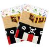 WERNNSAI Pirate Party Tablecloth - 2 Pack 54'' x 108'' Pirate Party Supplies Disposable Island Treasure Map Tablecover Nautical Adventure Theme