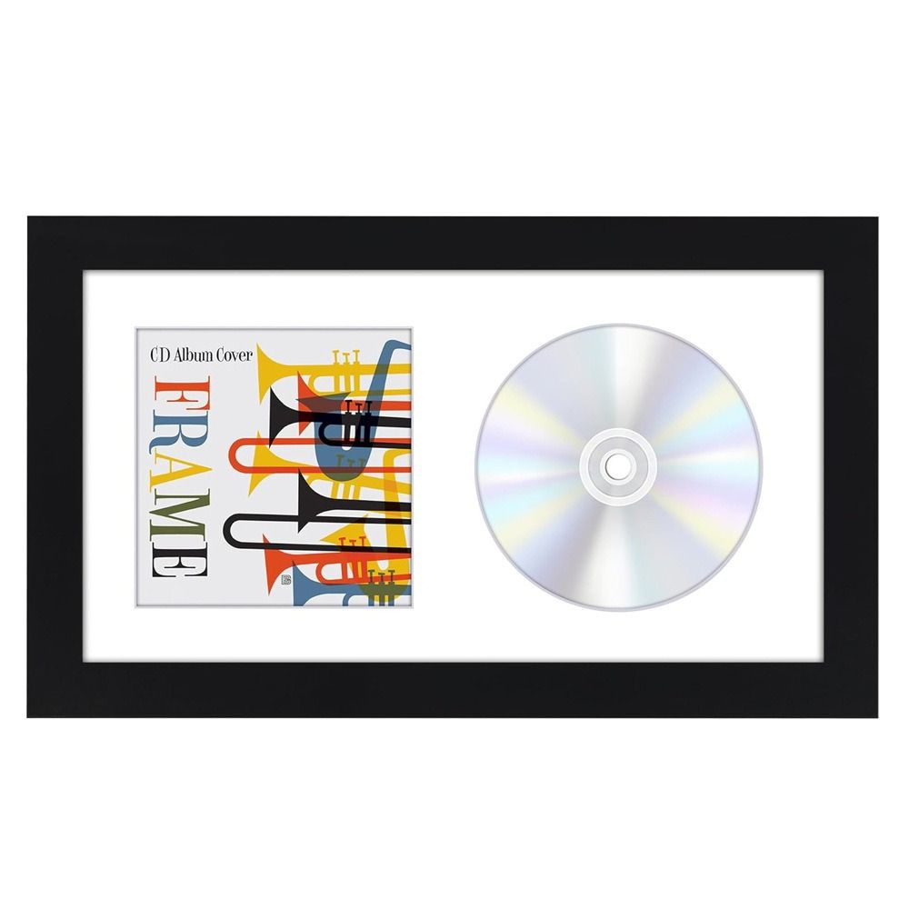 Tabletop Display CD Display Frame Wall Mountable Disc Frame Box CD Frame Display Case Music Lovers