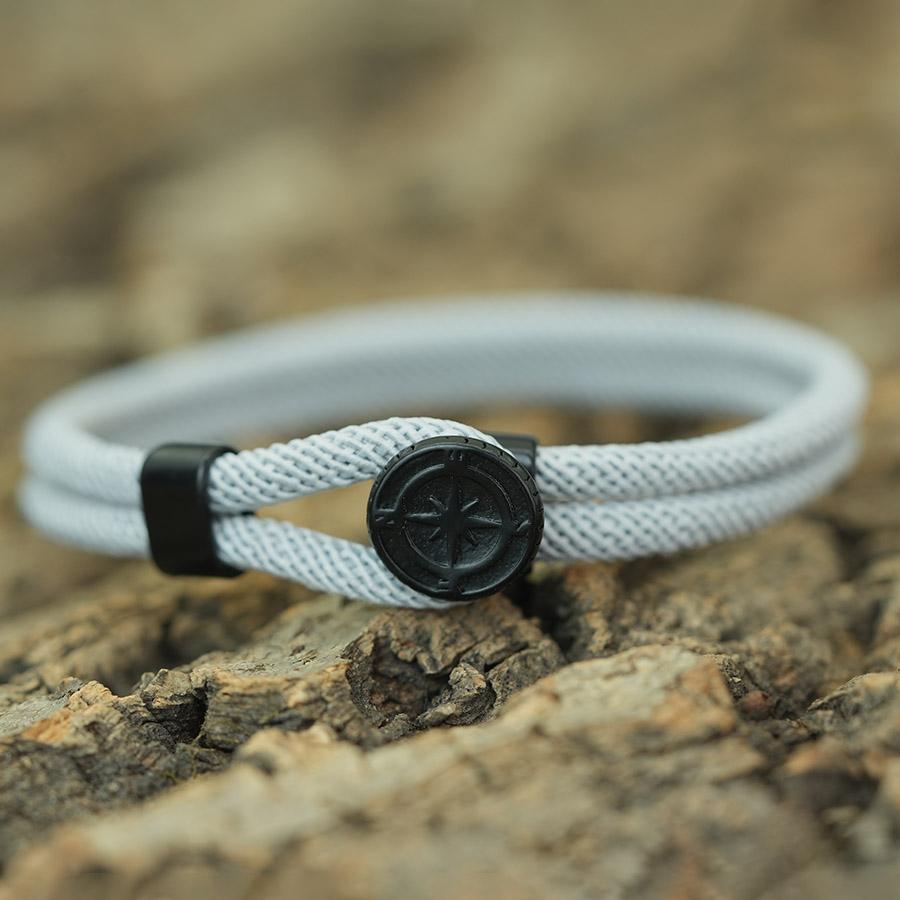 Классический двухслойный браслет из миланского шнура для мужчин, ручная работа, черная застежка, обертывающая цепочка, браслет на запястье, мужской, для активного отдыха, езды, повседневные аксессуары