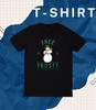 Free Frosty the Snowman Oversized Round Neck Short Leeve T-Shirt Chris.