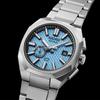 Seiko Водонепроницаемость 100 метров, солнечный механизм, титановый ремешок, мужские часы 41,2 мм, синий циферблат SSJ027J1