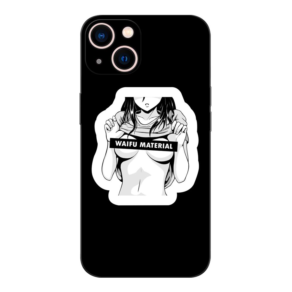 Черный чехол из ТПУ для Motorola Edge 20 Lite Pro 2021 S Moto E20 E30 E40 E7 4G G 5G Plus Waifu Girl Anime