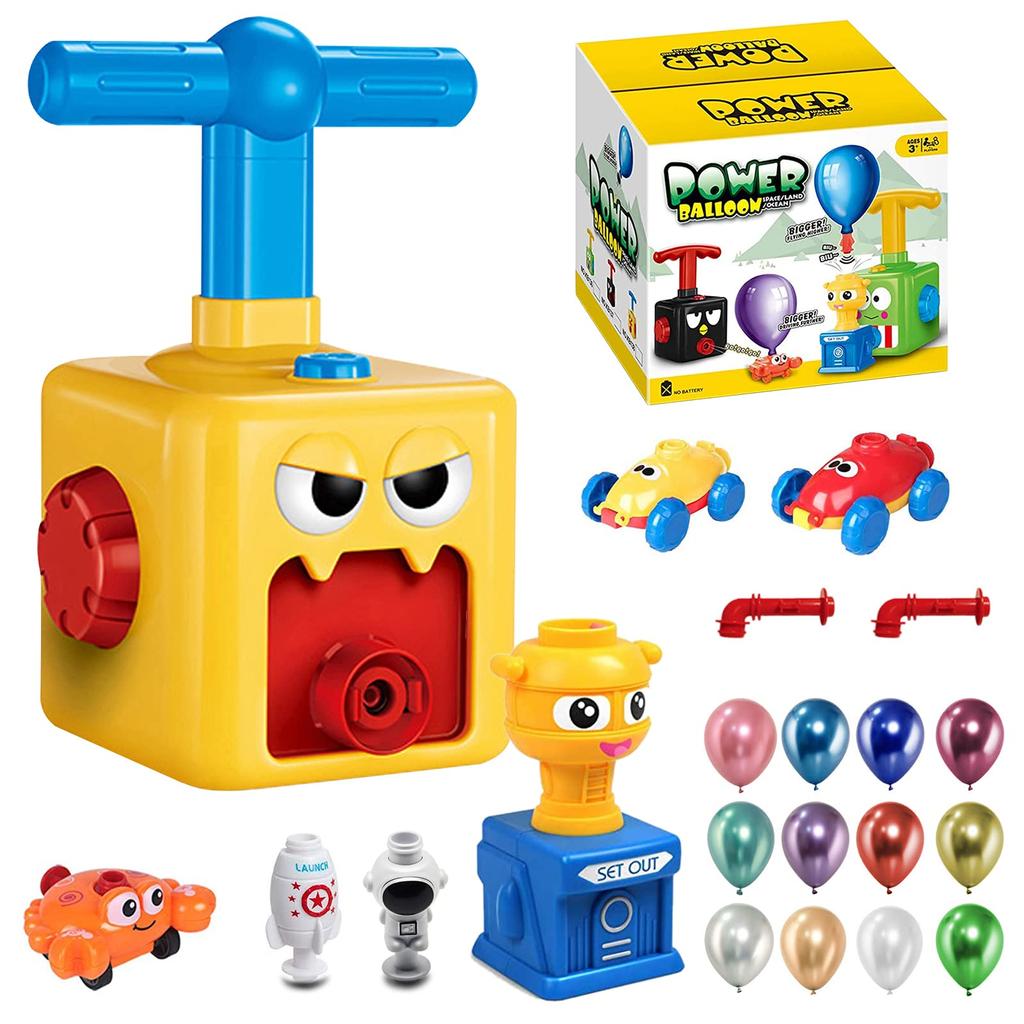 Balloon Launcher Children's Car Toys With Pump Rocket Balloon Party Supplies Preschool Education Science Children's Toy Gifts