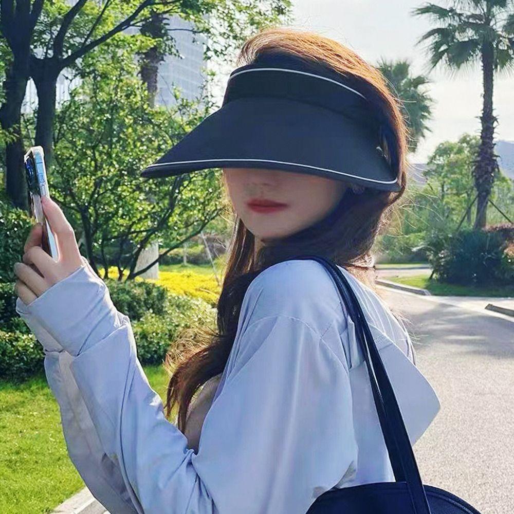 Empty Top Visors Cap Foldable Baseball Cap Fashion Beach Hat Men Women