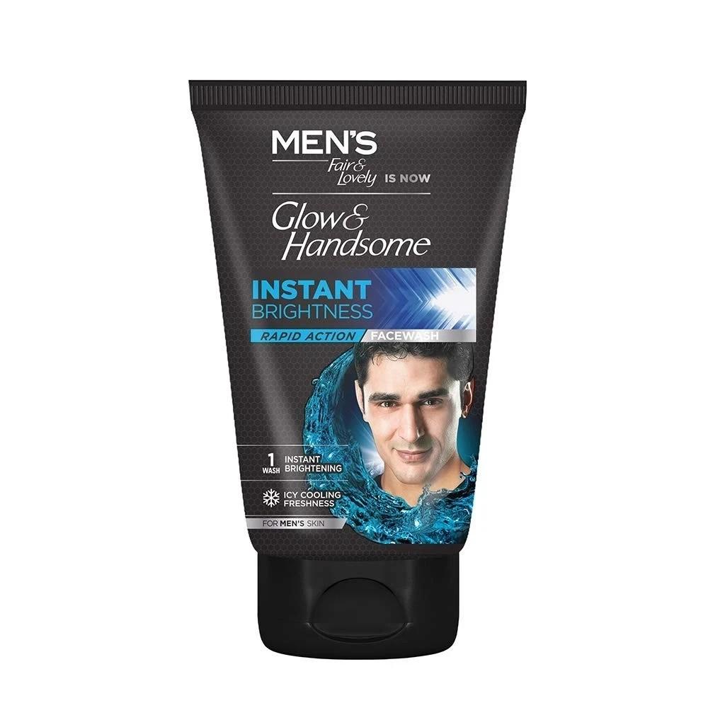2X Fair & Lovely Glow & Handsome Instant Brightness Rapid Action Facewash 100g