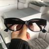 Солнцезащитные очки Cat Eye New Oval, персонализированные, винтажные, модные, трендовые, женские, для девушек, солнцезащитные очки, популярный бренд, дизайнерская оптика, линзы