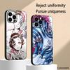 Чехол для телефона с горячим аниме-рисунком Аказа Убийцы Демонов Для iPhone 16 16e 15 14 13 12 11 Plus Mini Pro Max Мягкий черный Ударопрочный Чехол