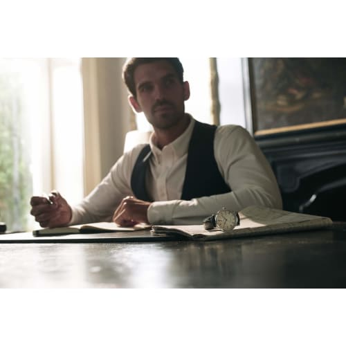 Мужские элегантные классические автоматические часы Orient Star RK-AU0002S, Сделано в Японии, с 2-летней гарантией производителя, Белые и серебристые