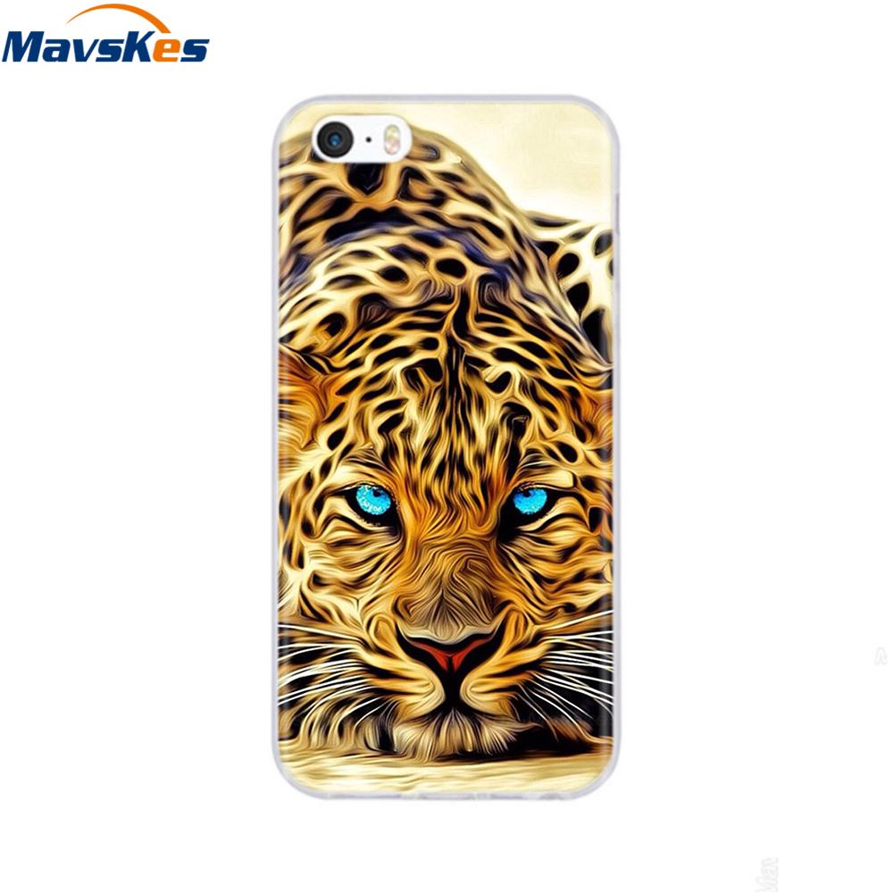 Мягкий чехол из ТПУ для iPhone 4 4s 5 5s SE 6 6s милый мультяшный кот цветок модный силиконовый чехол-бампер для телефона полная защита