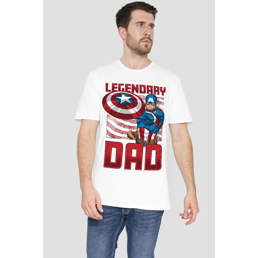 Captain America Мужская футболка Legendary Dad America
