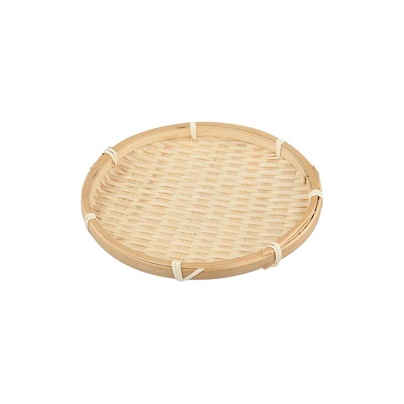 Круглая тарелка Мини круглый совок креативный поднос для конфет и закусок маленький плетеный из бамбука бытовые изделия ручной работы из бамбука поднос для димсамов