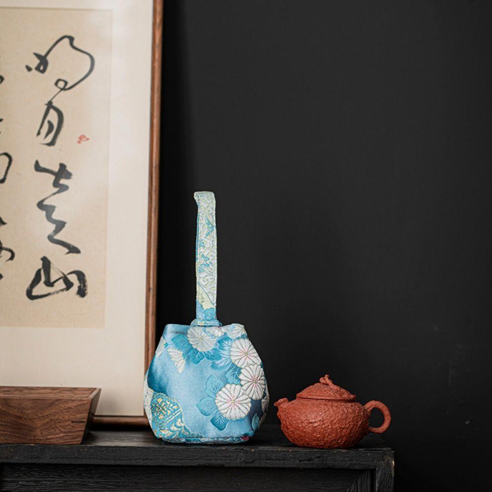 Сумка для хранения парчовая сумка для хранения в китайском стиле вышитая сумочка чайная чашка тканевый мешочек для женщин/девочек