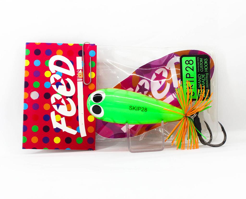 Feed Skip 28 Hand Made Wood Frog Floating Lure 28 grams 5 (3005)