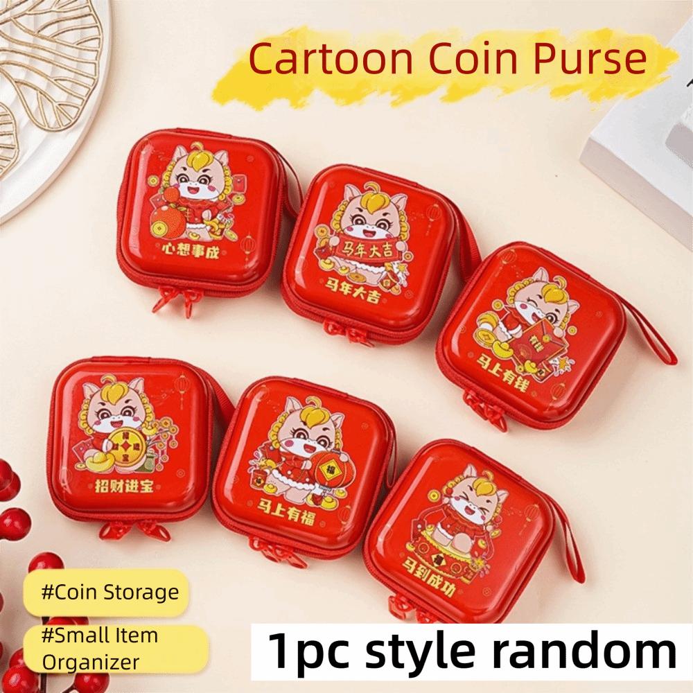 Gifts Cartoon Christmas Coin Purse Tin Box Santa Claus Phone Keychain Pendant Snowman Cartoon Storage Box Christmas