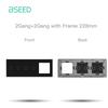 Bseed 228mm 1 Gang 2 Gang 3 Gang Switch With Wall Socket Glass Panel Only White Black Gloden EU Standard Pearl Crystal Glass