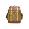 Рюкзак Hudson 30 Classic Monogram Color Block с клапаном и завязкой из кожи и ПВХ, большой, унисекс, коричневый CI174-QBE7V