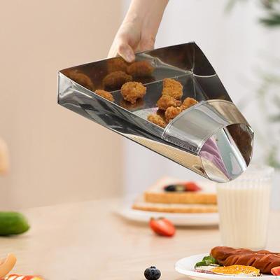 Лопатка для картофеля фри, портативная, простая в использовании, многофункциональная, удобная, прочная, из нержавеющей стали