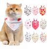 Фестивальная бандана для кошки Пасхальные яйца Сердечки Любовь Узоры Треугольный шарф Праздничная бандана для собаки Биб для Пасхи День святого Валентина Вечеринка Свадьба