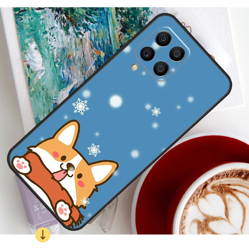 Cartoon Corgi Dog Case For Samsung Galaxy M15 M21 M31 M55 M56 M36 M16 M06 M13 M33 M53 M12 M32 M52 M14 M34 M54