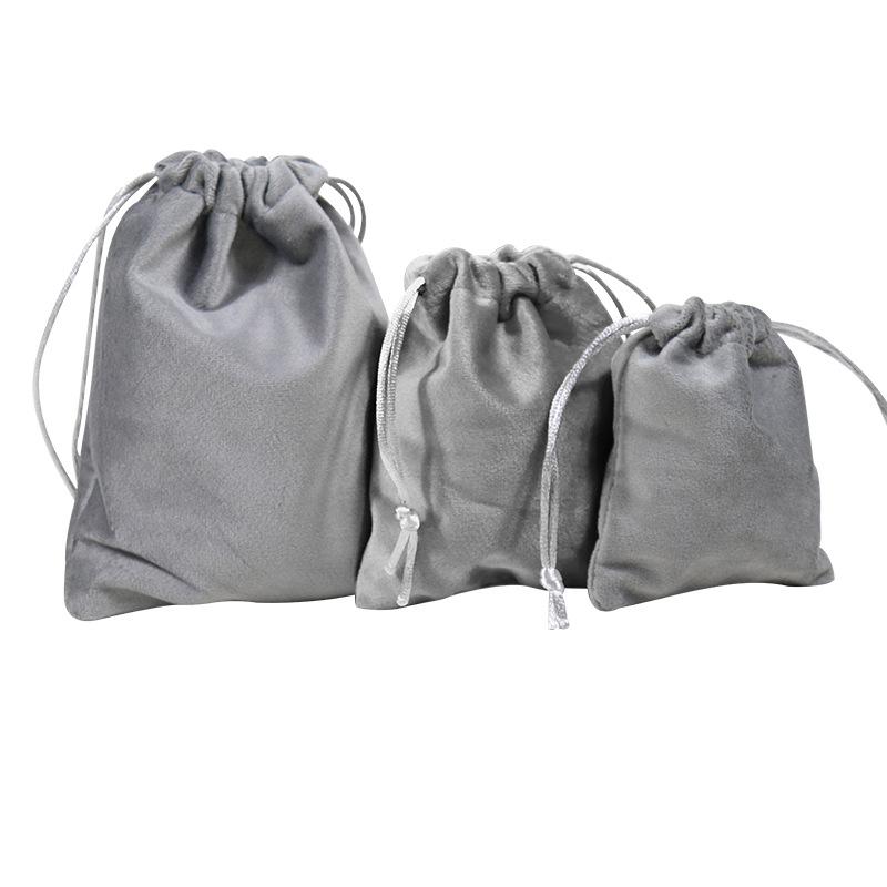 Velvet Drawstring Jewelry Bag - Earphones, Accessories, Dustproof, Storage Solution