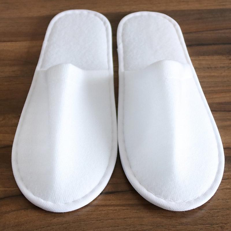 1Pair Simple Home Slipper Men Women Travel Spa Portable Folding Disposable Slipper House Home Guest Indoor Slippers Big Size