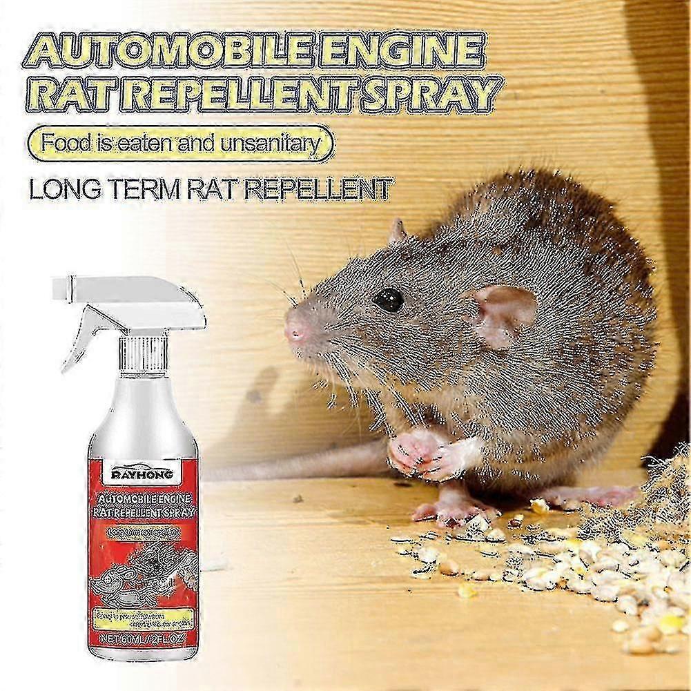 3pcs Pack Automobile Car Engine Rat Mouse Repellent Spray Natural Ingredients Vehicle Protection Miao