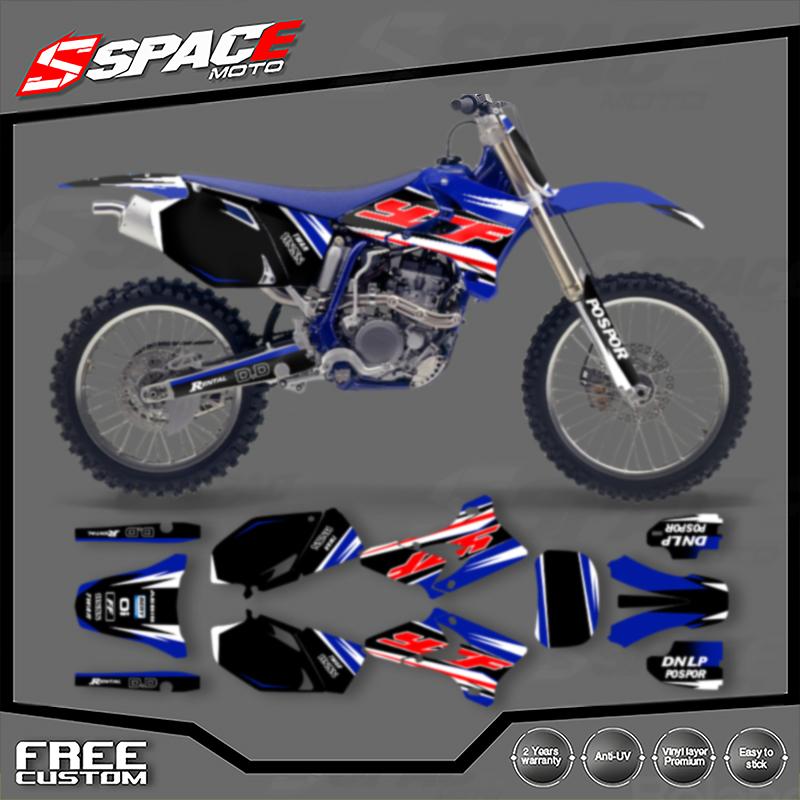 SPACE Custom Motorcycle Graphics Background Decal for YAMAHA YZF250 450 2003 2004 2005Stickers Kits 005