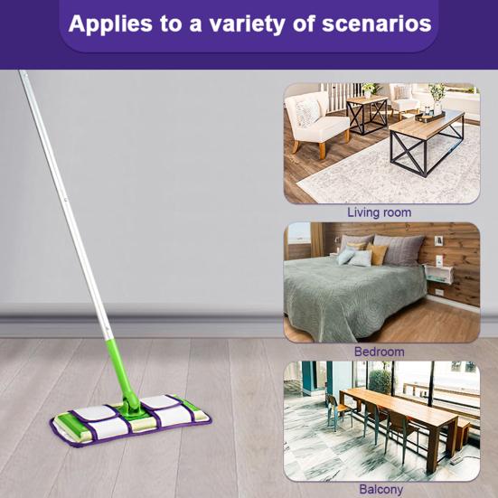 Yousheng Многоразовая насадка для швабры из микрофибры, супермягкая, с высокой впитывающей способностью, простая установка, сменная накладка для швабры для пола, сменная насадка для подметальной машины Swiffer