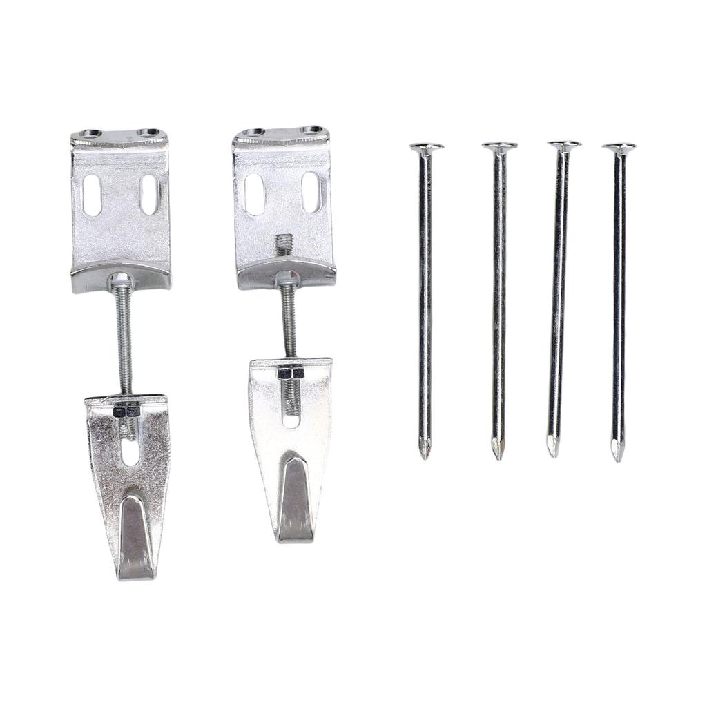 10pcs Adjustable Picture Hangers J Hooks with 20 Nails for Mirrors Pictures Art Support Up To 100 Lbs