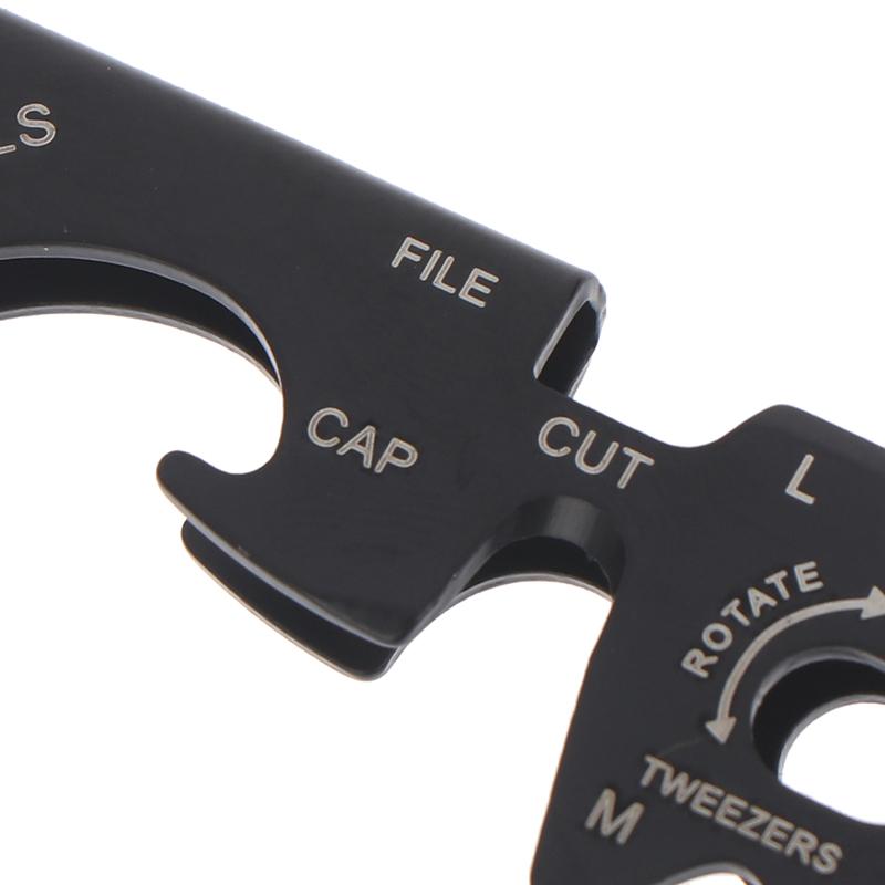 1 шт. Крючок-брелок из нержавеющей стали, плоскогубцы, пилка для ногтей, бутылочная отвертка, отвертка, открывалка для бутылок для походного снаряжения для выживания на открытом воздухе