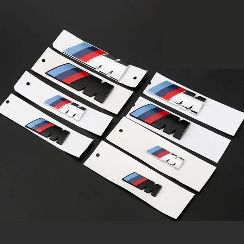 AAAQG1 NEW Car Fender Side Emblem Rear Trunk Badge M Logo Sticker For BMW M M3 M5 M6 X3 E46 E90 F30 G20 E36 E34 G30 Accessories