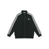 Adidas Fashion Casual Retro Striped Logo Jacket Unisex Jacket Black H46066