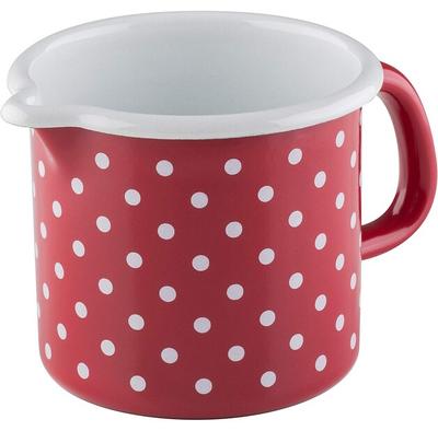 Сотейник Country с носиком точечный красный 12 см 1 л (0040-077)