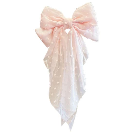 Лента с кисточкой, жаккардовый декор, весенняя заколка для волос, Нескользящая элегантная двойная большая бант, декор, заколка для волос для девочек, аксессуары для волос