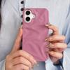 Матовый Чехол для Телефона Candy Color Складная Мятая Текстура Для For Iphone 16 1 14 13 12 11 Pro Max 16 Plus Ударопрочный Мягкий ТПУ Чехол