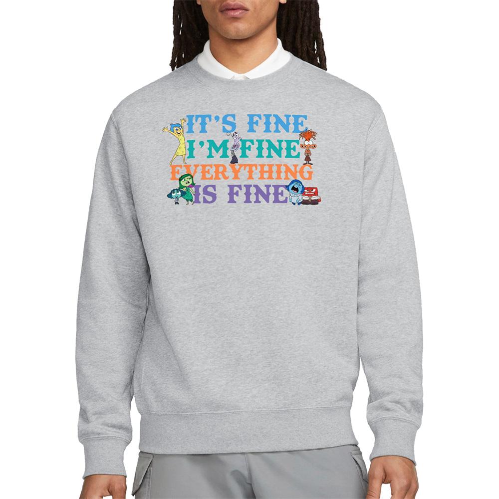 Inside Out 2 Womens/Ladies Its Fine IÂ´m Fine Joy Sweatshirt