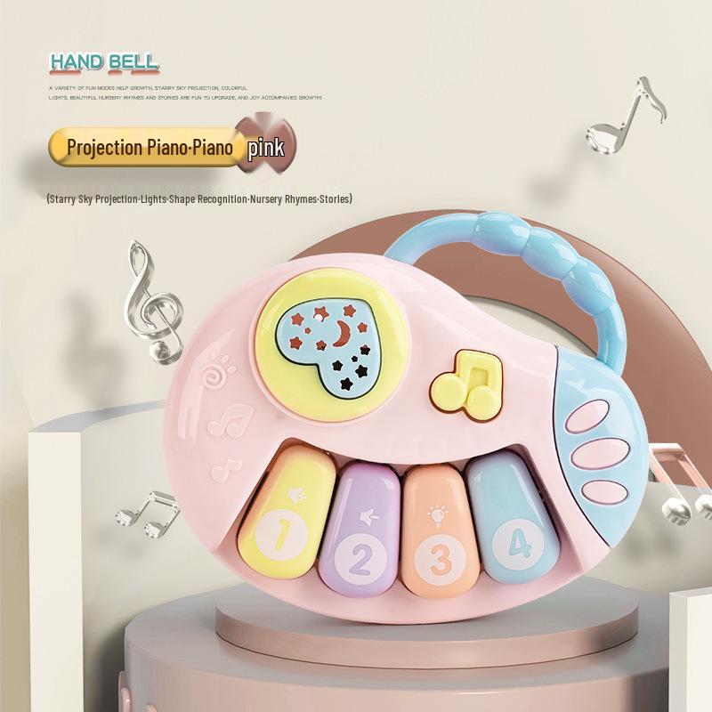 Educational Musical Baby Hand Drum Rattle for Ages 6 Months To 2 Years