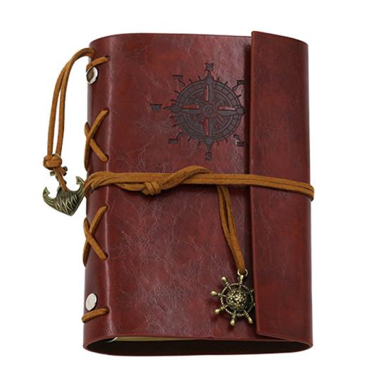 Ретро-обложка из искусственной кожи, блокнот, журнал, дневник, пустая строка, морской стиль