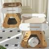 Two-in-one Cat Scratch Board Pet Cat Nest Enclosed Security House Nest Four Seasons Universal Villa House