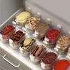 1/2/3/4 Layer Spice Vegetable Storage Box Refrigerator Crisper Camping Lunch Box Food Grade Grid Box Home Kitchen Peppercorn