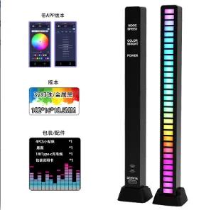 RGB Неоновая лампа с управлением через приложение, голосовым управлением и синхронизацией по музыкальному ритму для домашнего освещения