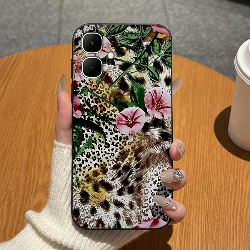 Для Infinix Smart 10 8 7 6 Plus 8 5 Pro 8HD 6HD Чехлы для телефона Модные леопардовые узоры Мягкий матовый силиконовый корпус Для Infinix Smart9 3+ Легкая крышка