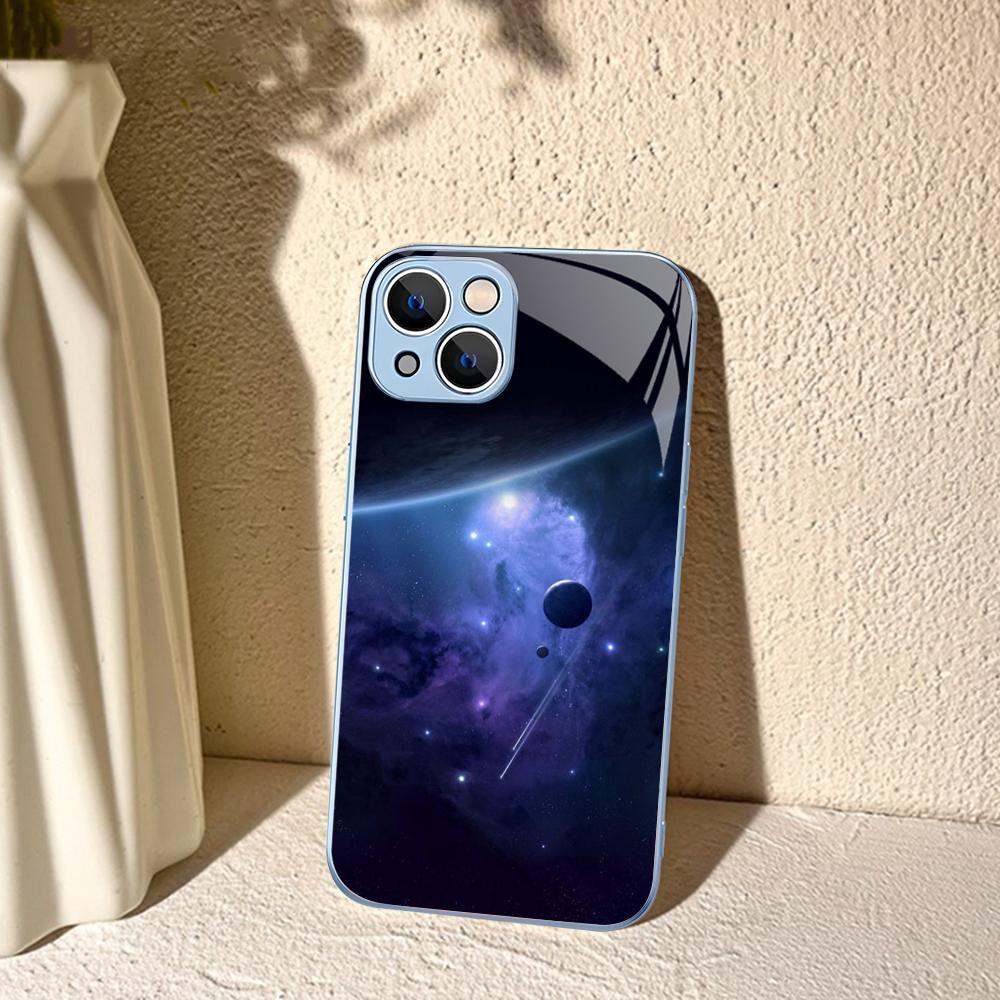 Чехол для телефона 'Космическая Вселенная Галактика' для iPhone 14 13 12 Mini 11 Pro XS Max X XR 14 Plus Защитное стекло