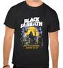 Black Sabbath Рок-музыка Логотип ЧЕРНАЯ Футболка - 1044-